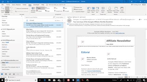 how to change font view in outlook email