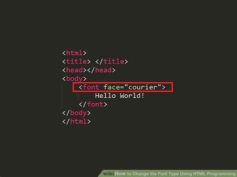 How To Change Font With Html