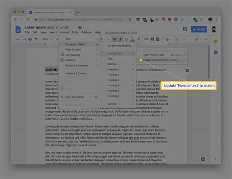 how to change format in google docs ipad