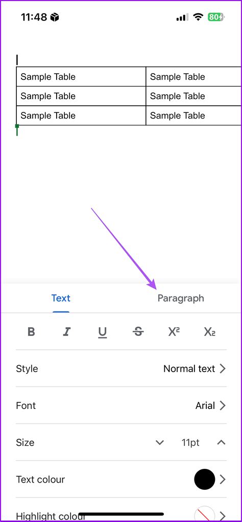 how to change format in google docs mobile