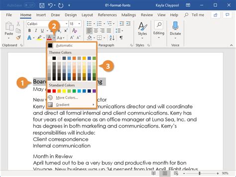 how to change formatted text in word