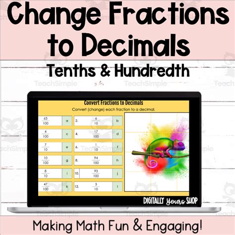 how to change fractions to decimals