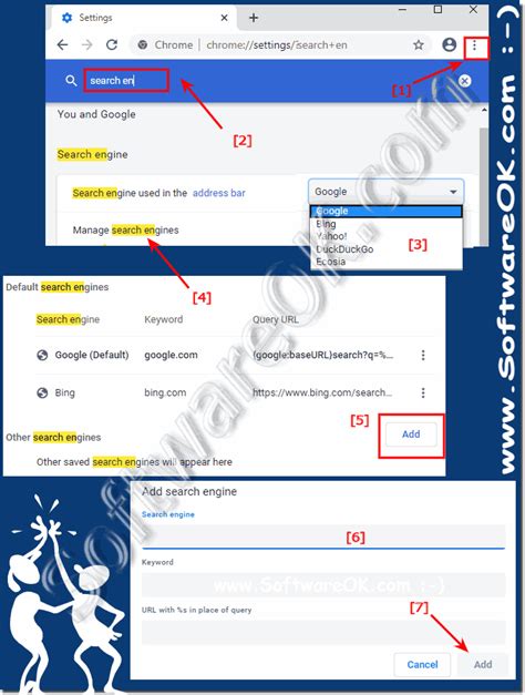 how to change from bing to google on windows 10