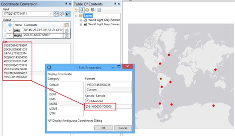 how to change geographic coordinate system in arcmap