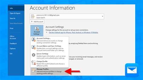 how to change gmail password in outlook