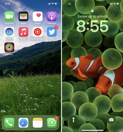 how to change home screen and lock screen on iphone