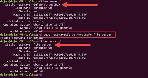 how to change hostname and ip address in ubuntu