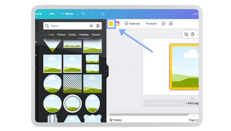 how to change image border color in canva