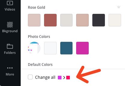 how to change image color in canva