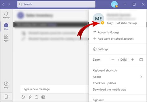 how to change inactive time in teams