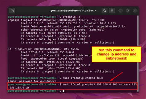 how to change ip address in linux machine