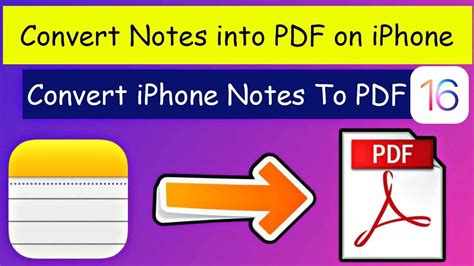 how to change iphone notes into pdf