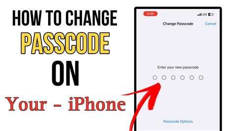 how to change iphone passcode when forgotten