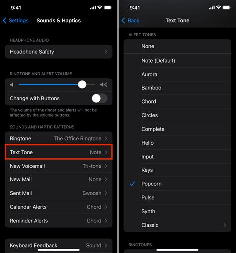 how to change iphone text tone custom