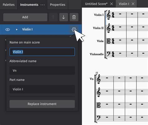 how to change key musescore