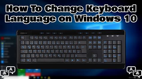 how to change keyboard language windows 10