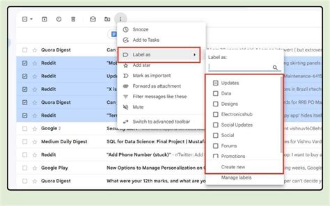 how to change labels in gmail on iphone