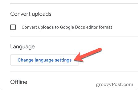 how to change language in drive