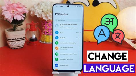 how to change language in honor tab keyboard