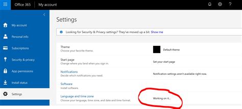 how to change language in one drive