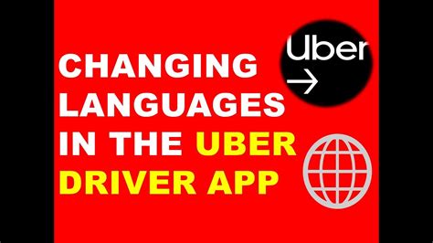 how to change language in uber driver