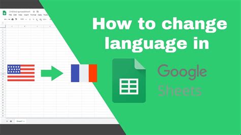how to change language setting in google sheets