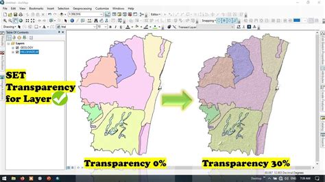 how to change layer transparency in arcgis pro