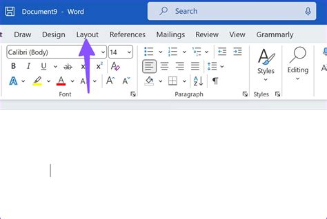 how to change layout in microsoft word