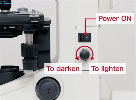 How To Change Light Intensity On Microscope
