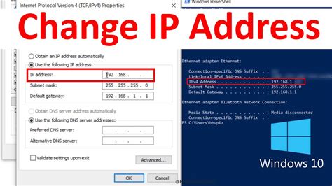 how to change localhost ip address in windows 10