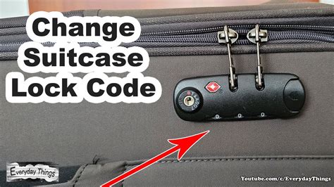 How To Change Lock Code Of Suitcase