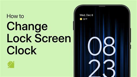 how to change lock screen clock on android