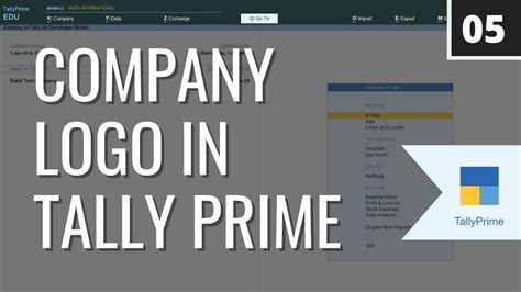 how to change logo in tally prime