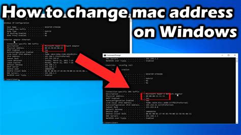 how to change mac address windows 10 using cmd