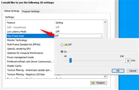 how to change max framerate in pcsx2