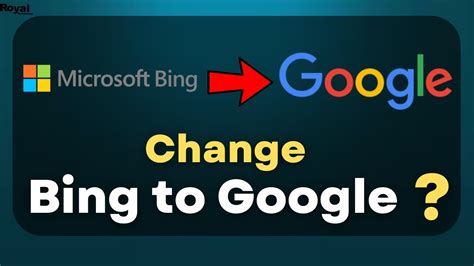 how to change microsoft bing to google