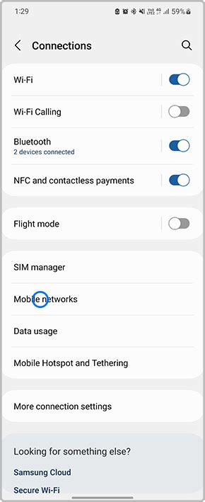 how to change mobile network type in android
