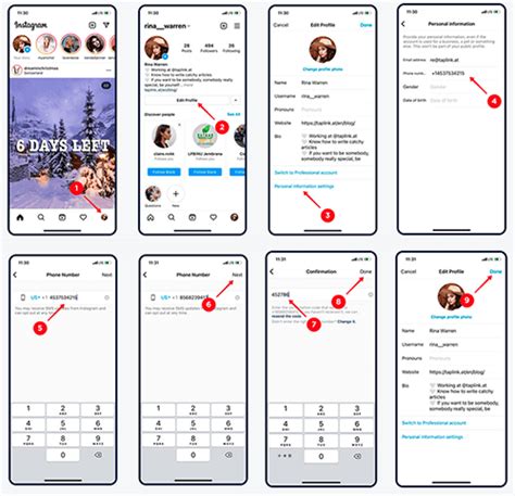 how to change mobile number on instagram