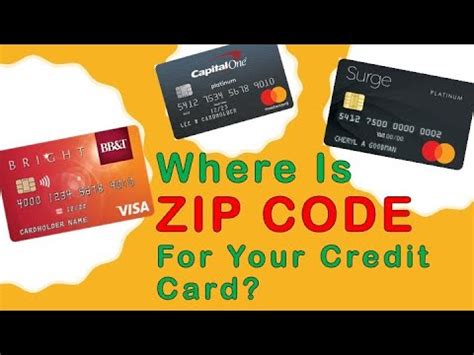 how to change my credit card zip code