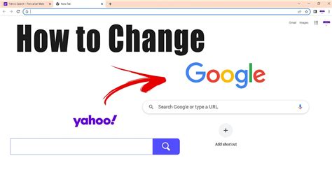 how to change my default from yahoo to google
