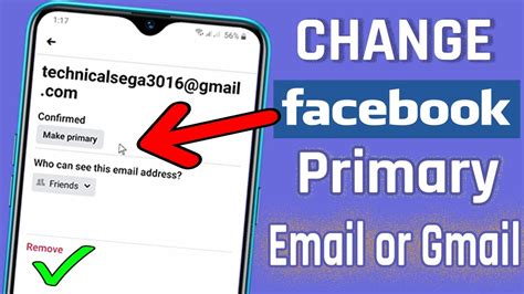 how to change my primary email on gmail