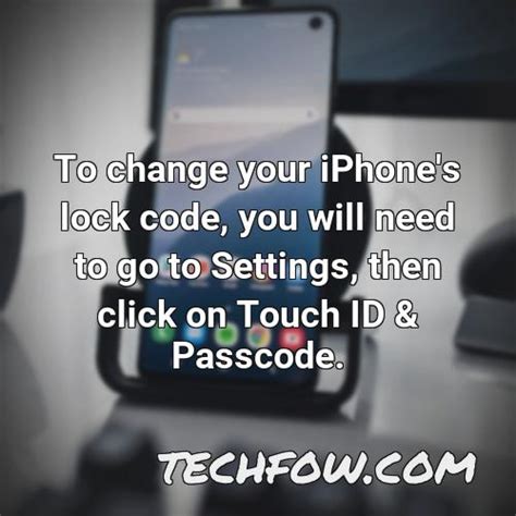 how to change my security code on my iphone