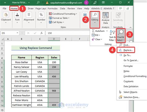 how to change na to blank in excel
