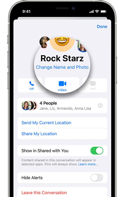 how to change name in messages on ipad