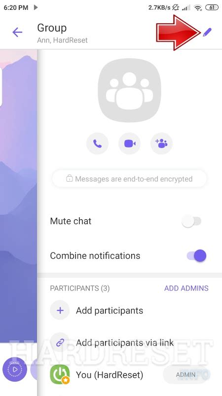 how to change name in viber group chat android