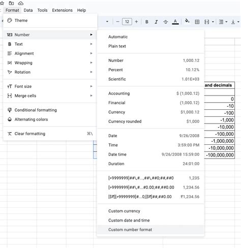 how to change number format from millions to lakhs in google sheets