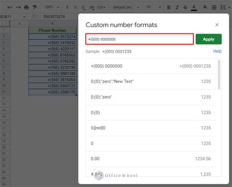 how to change number format in google sheets ipad