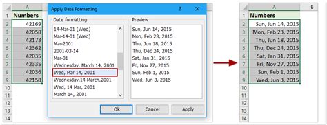 how to change number to year in excel