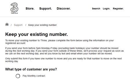 how to change number with pac code three