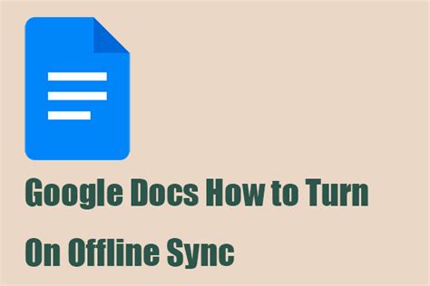 how to change offline sync on google docs